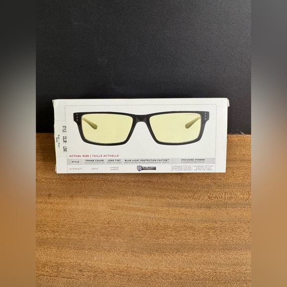 NIB GUNNER Riot Blue Light Amber Light Computer Gaming Glasses in Onyx 100% UV - Picture 9 of 12